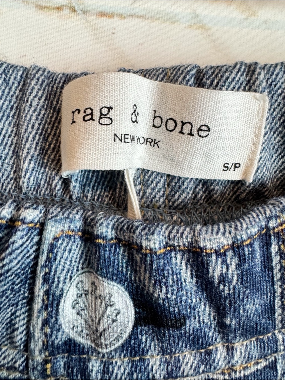 rag & bone | Miramar Faux Jean Pull-On Track Pant, S - Picture 7 of 13